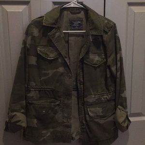 Abercrombie canvas camo jacket